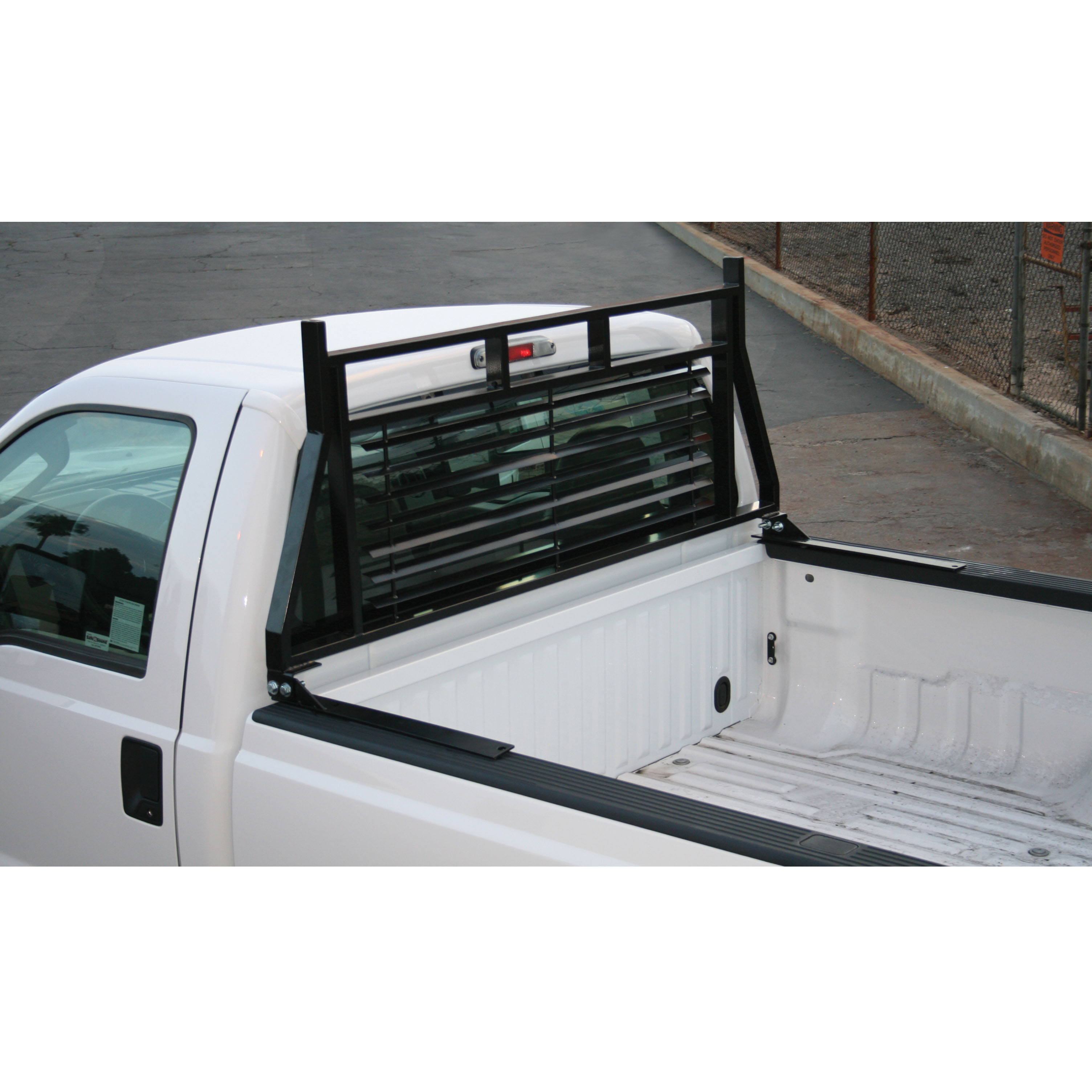 ARIES Classic Black Steel Headache Rack, Select Ford F-250, F-350, F-450 Super Duty Truck Cab Protector / Headache Rack thumbnail 6