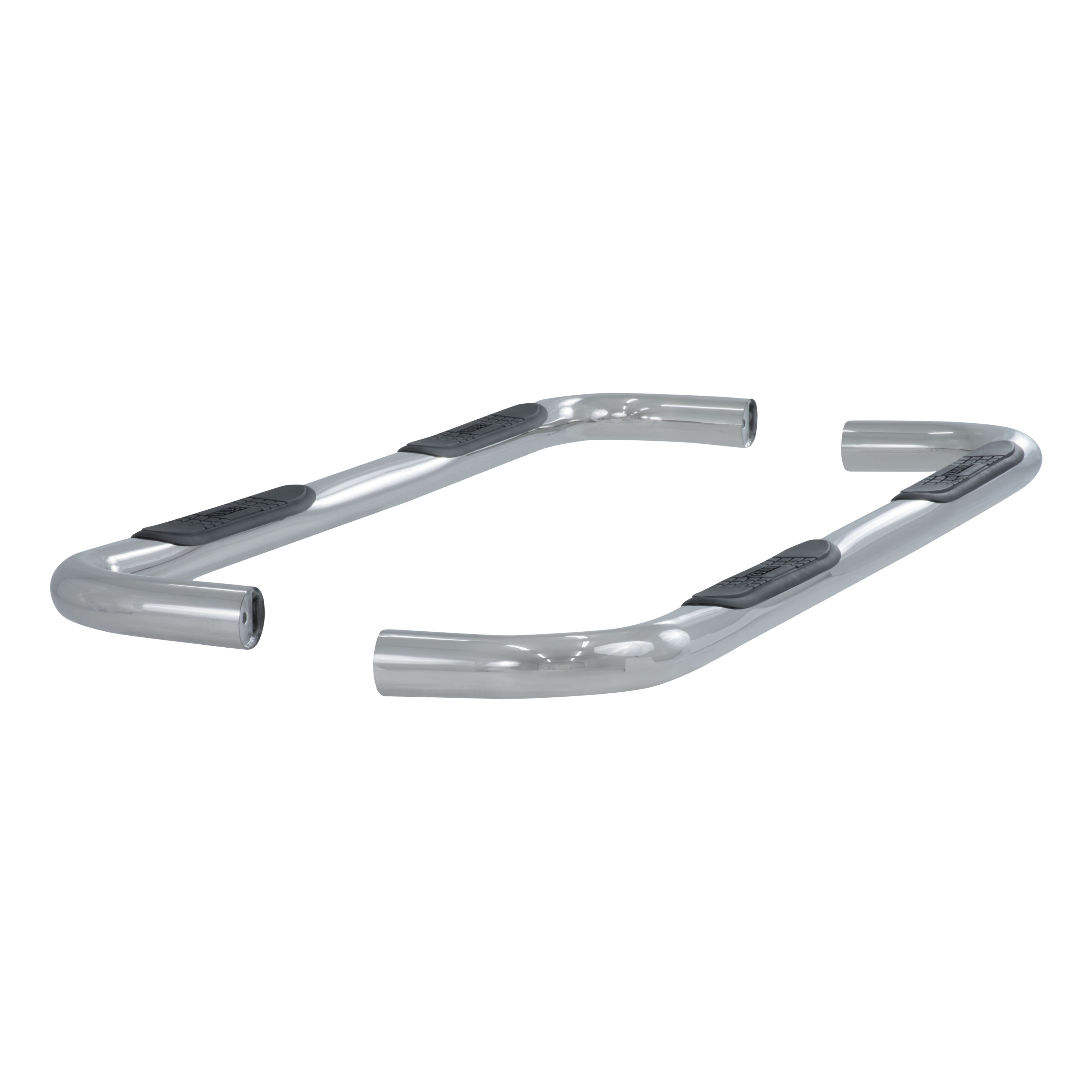 ARIES 3" Round Polished Stainless Side Bars, Select Dodge Ram 1500, 2500, 3500 Step Nerf Bar Kit thumbnail 0