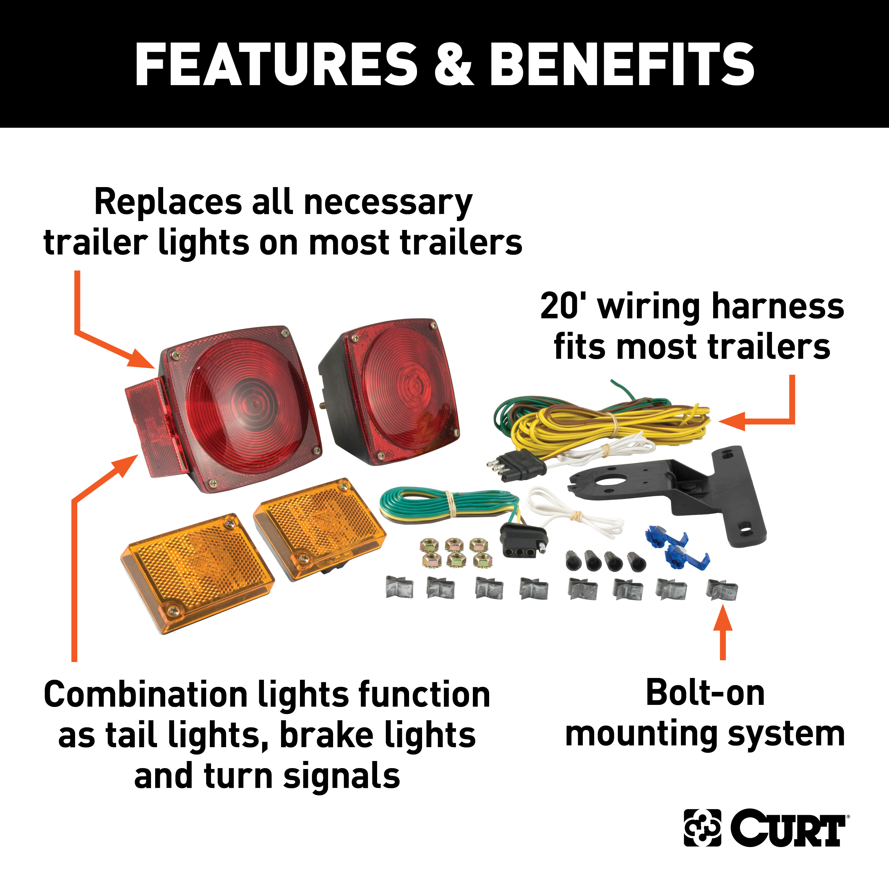 CURT Trailer Light Kit Trailer Light thumbnail 1