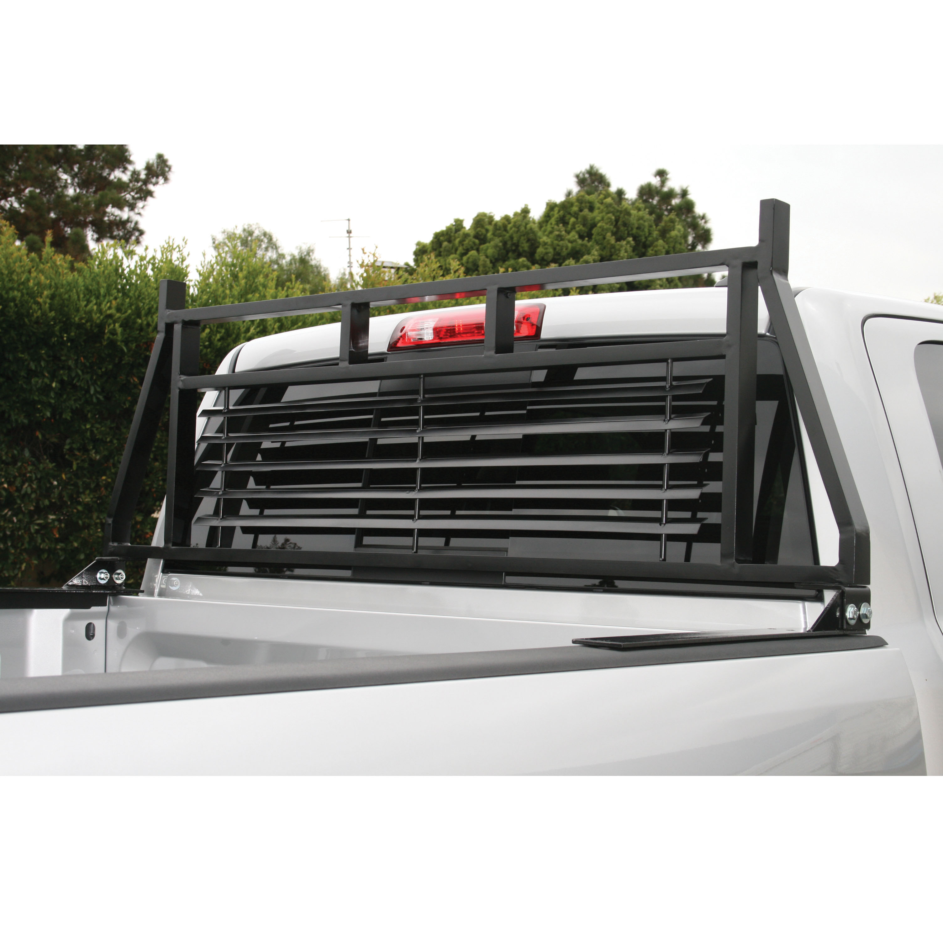 ARIES Classic Black Steel Headache Rack, Select Chevrolet, Ford, Dodge, GMC, Ram Truck Cab Protector / Headache Rack thumbnail 8