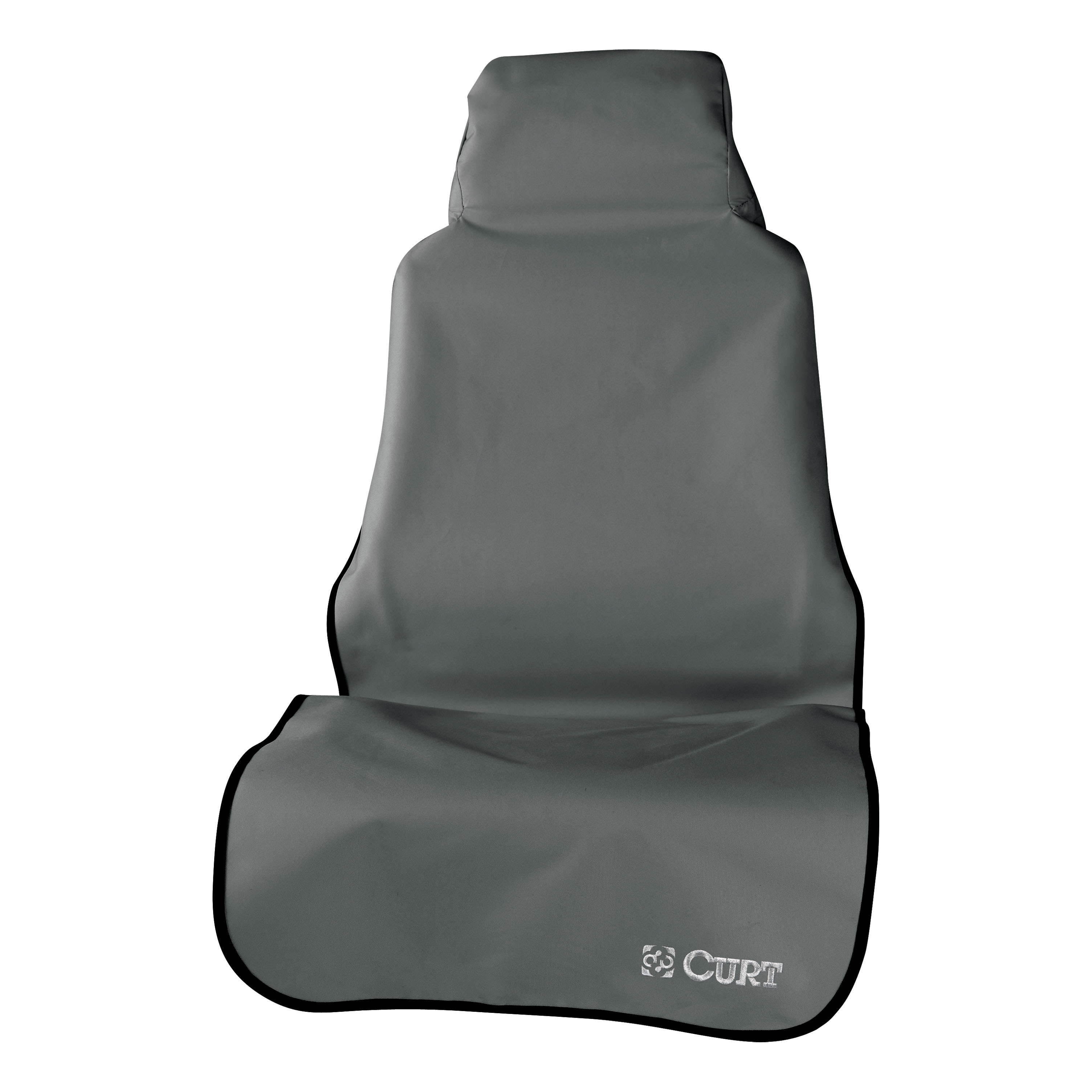 CURT Seat Defender 58" x 23" Removable Waterproof Grey Bucket Seat Cover Seat Cover thumbnail 0