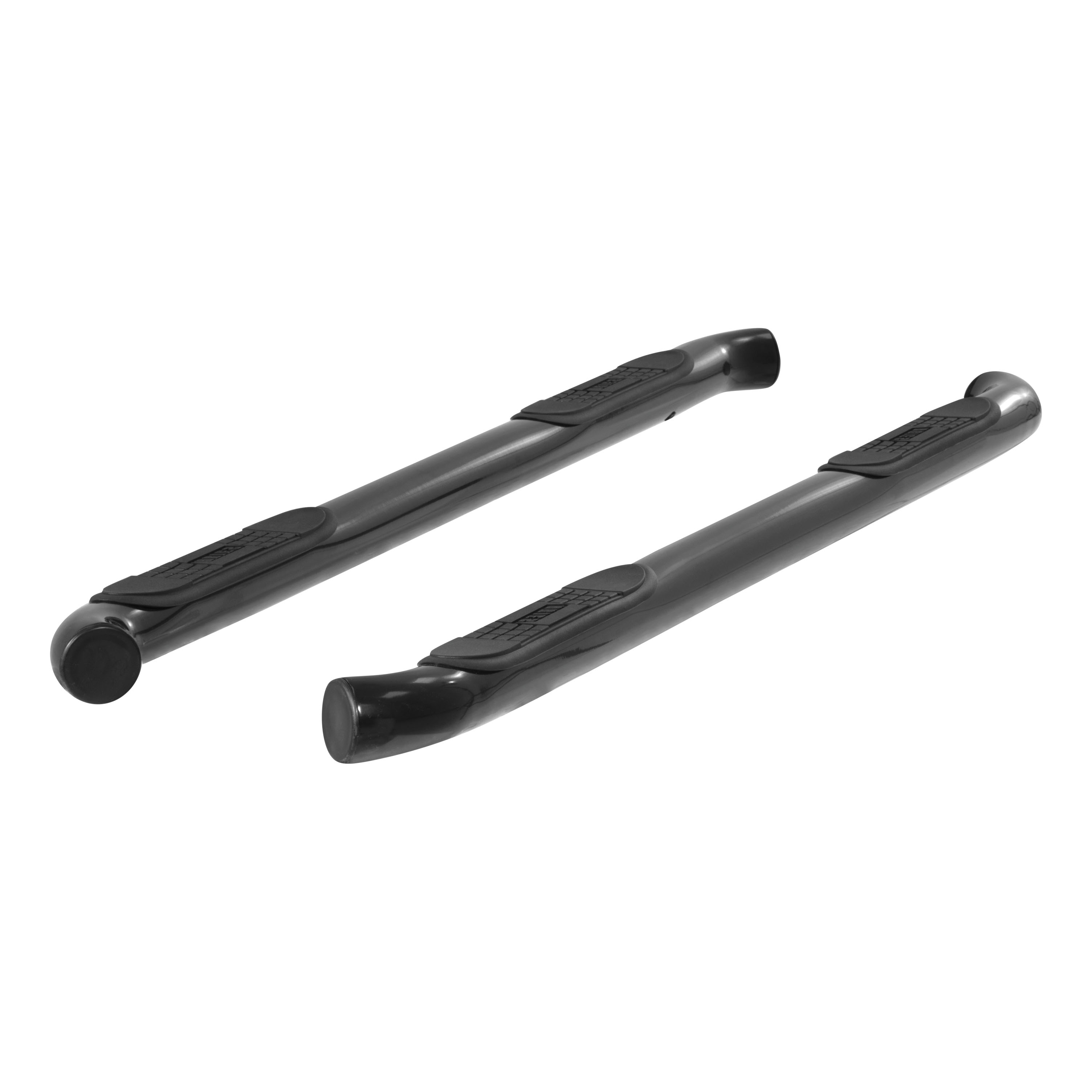 ARIES 3" Round Black Steel Side Bars, Select Traverse, Acadia, Outlook Step Nerf Bar Kit thumbnail 1