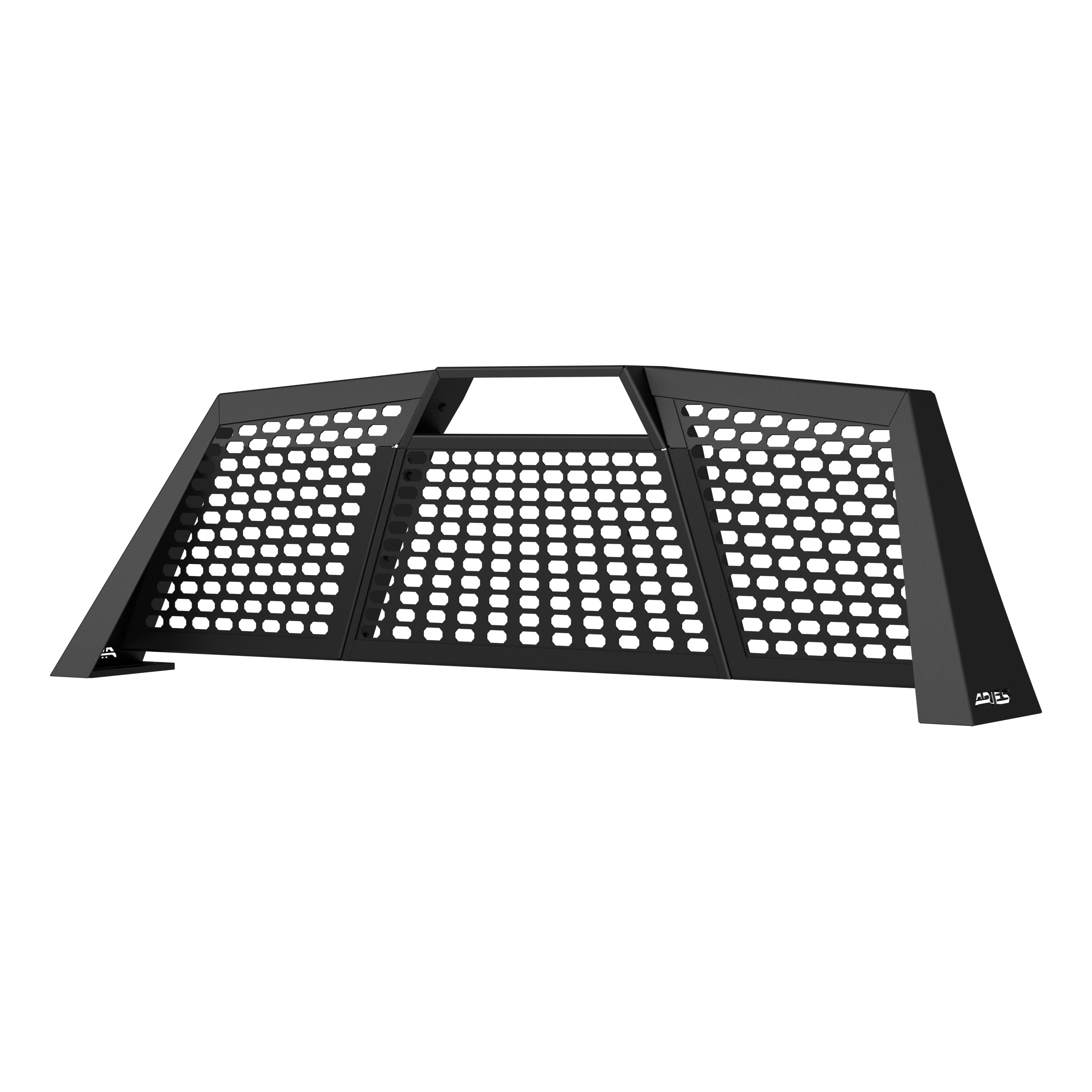 ARIES Switchback Black Aluminum Headache Rack, Select Chevrolet Silverado, GMC Sierra Truck Cab Protector / Headache Rack thumbnail 2
