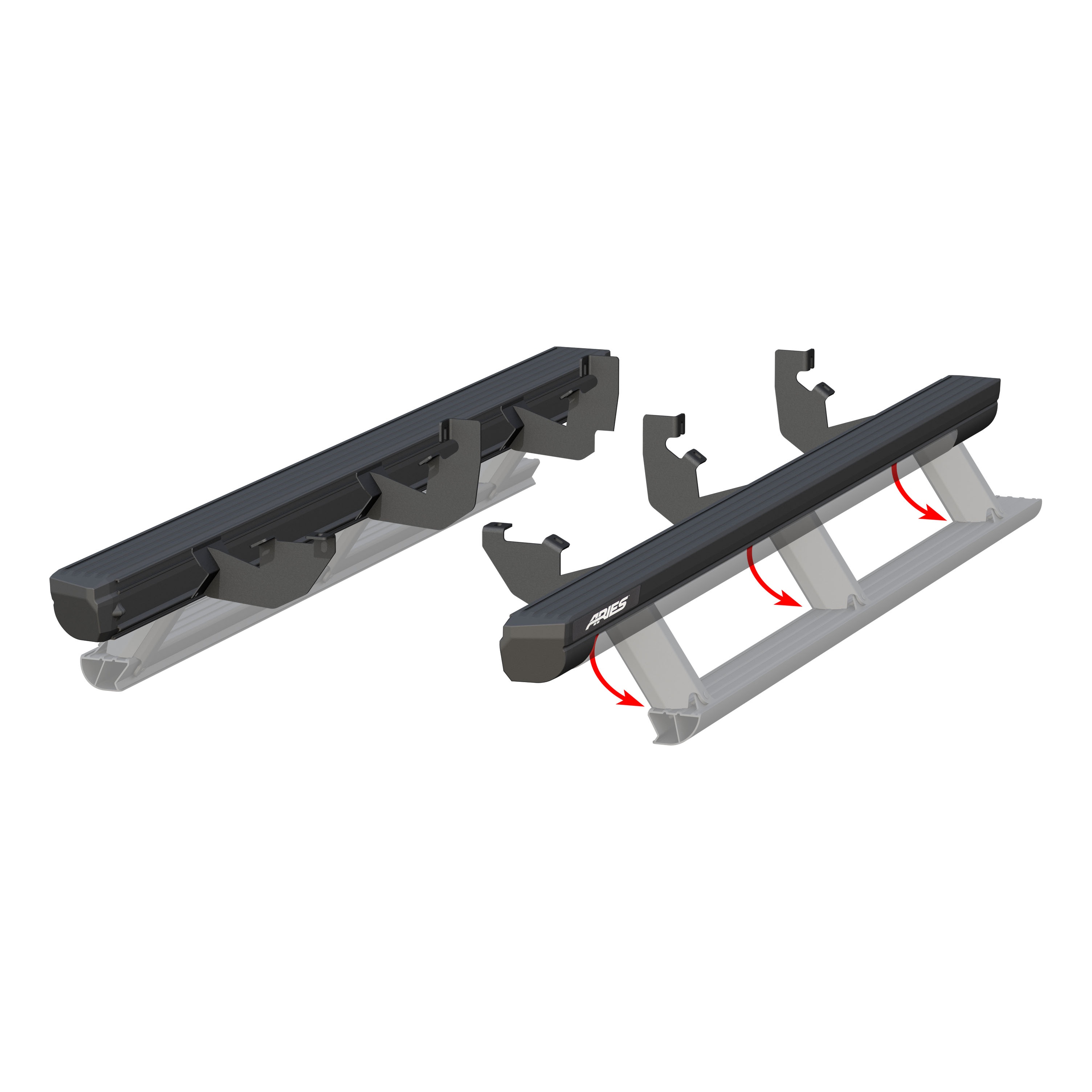ARIES ActionTrac 83.6" Powered Running Boards, Select Ford Ranger Step Nerf Bar Kit thumbnail 2