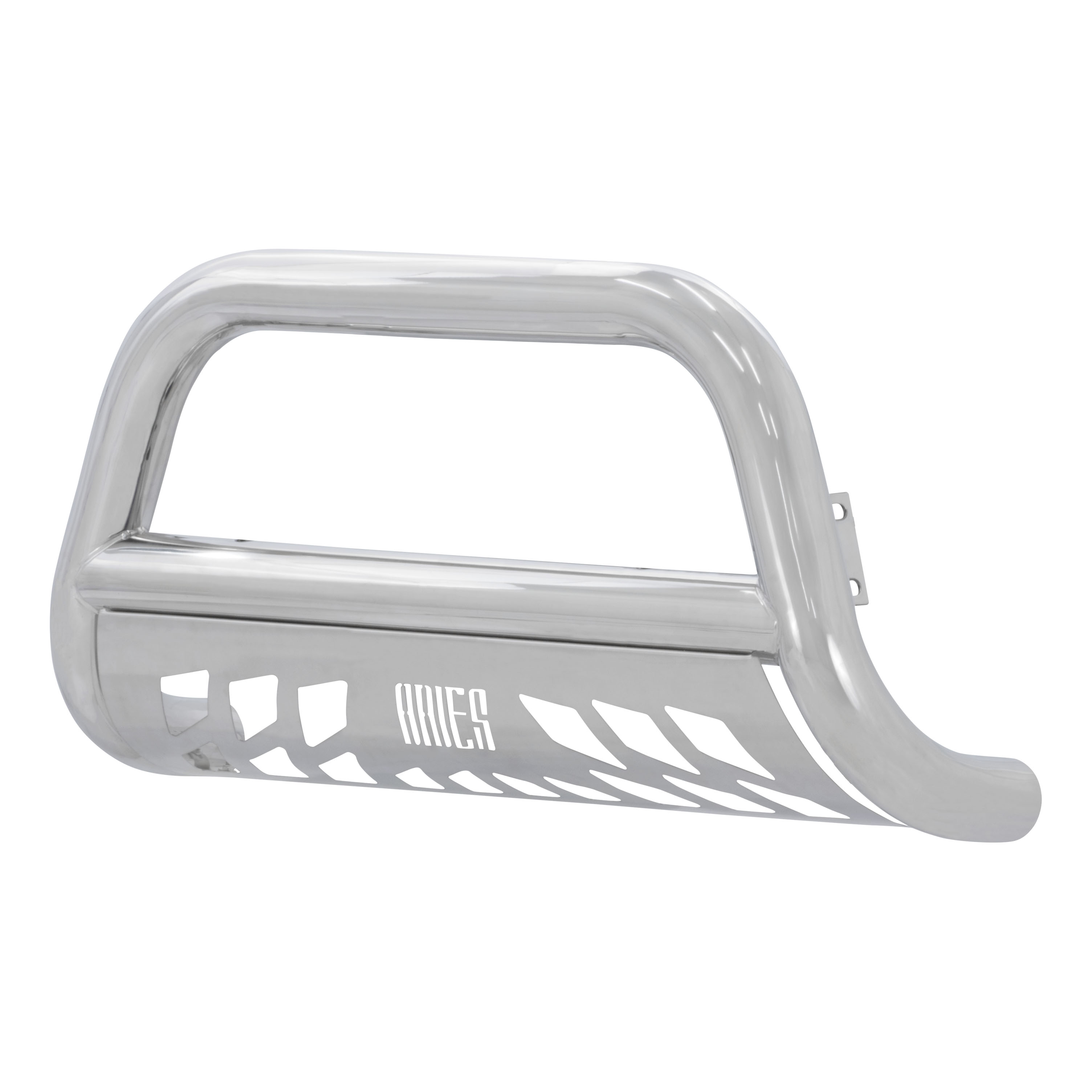 ARIES 3" Polished Stainless Bull Bar, Select Ford F-250, F-350, F-450, F-550 Brush Guard thumbnail 0