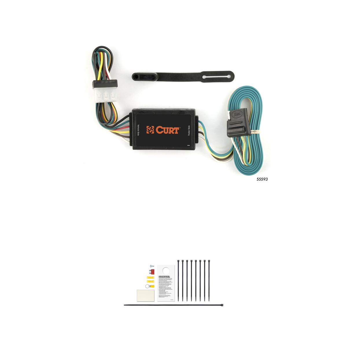 CURT Custom 4-Flat, Select Mazda CX-7, OEM Tow Package Required Trailer Connector Kit thumbnail 0