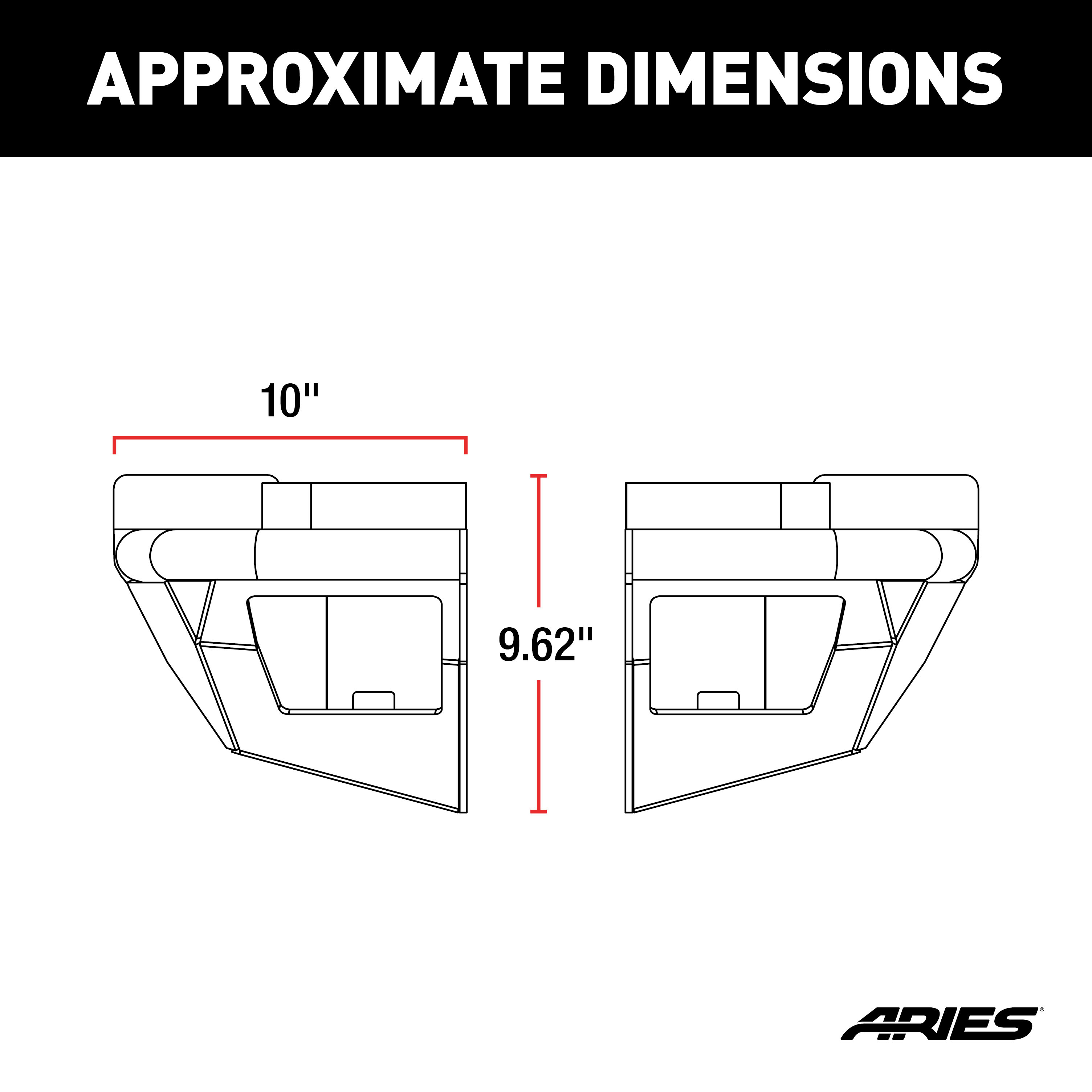 ARIES TrailChaser Jeep Wrangler Aluminum Rear Bumper Corners with LEDs Bumper thumbnail 7