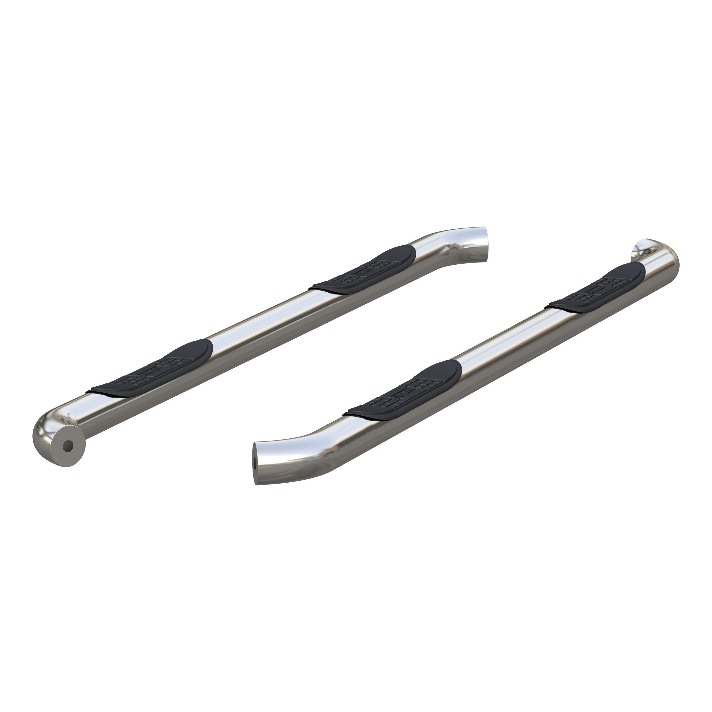 ARIES 3" Round Polished Stainless Side Bars, Select Dodge Durango Step Nerf Bar Kit thumbnail 0