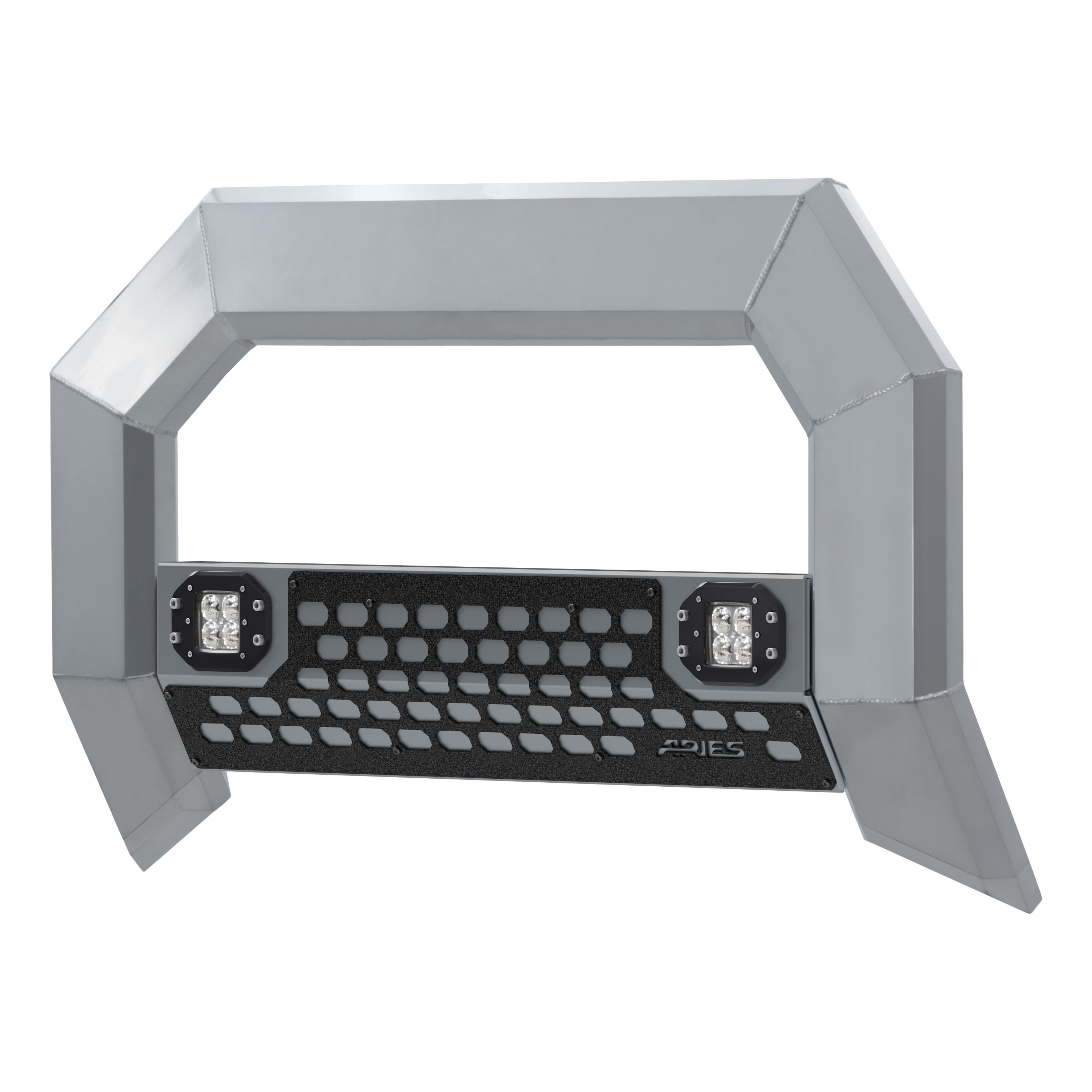 ARIES AdvantEDGE 5-1/2" Chrome Aluminum Bull Bar with Lights, Select Dodge, Ram 1500 Brush Guard thumbnail 0