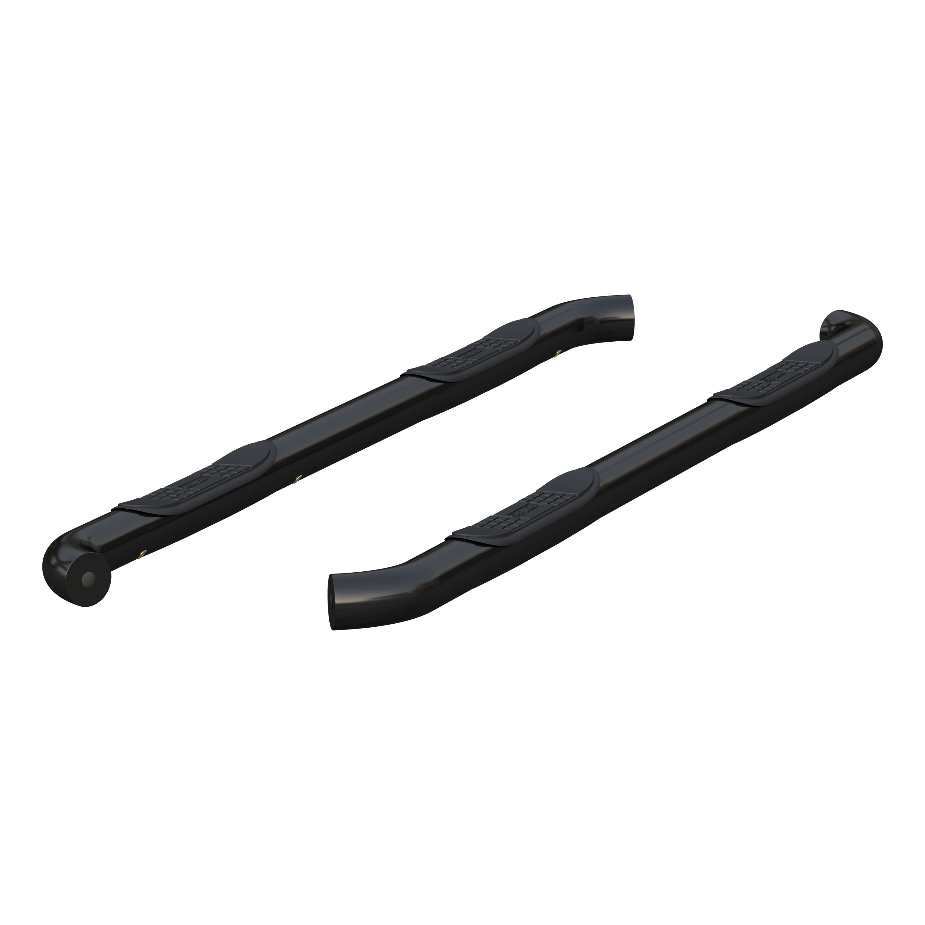 ARIES 3" Round Black Steel Side Bars, Select Dodge Durango Step Nerf Bar Kit thumbnail 0