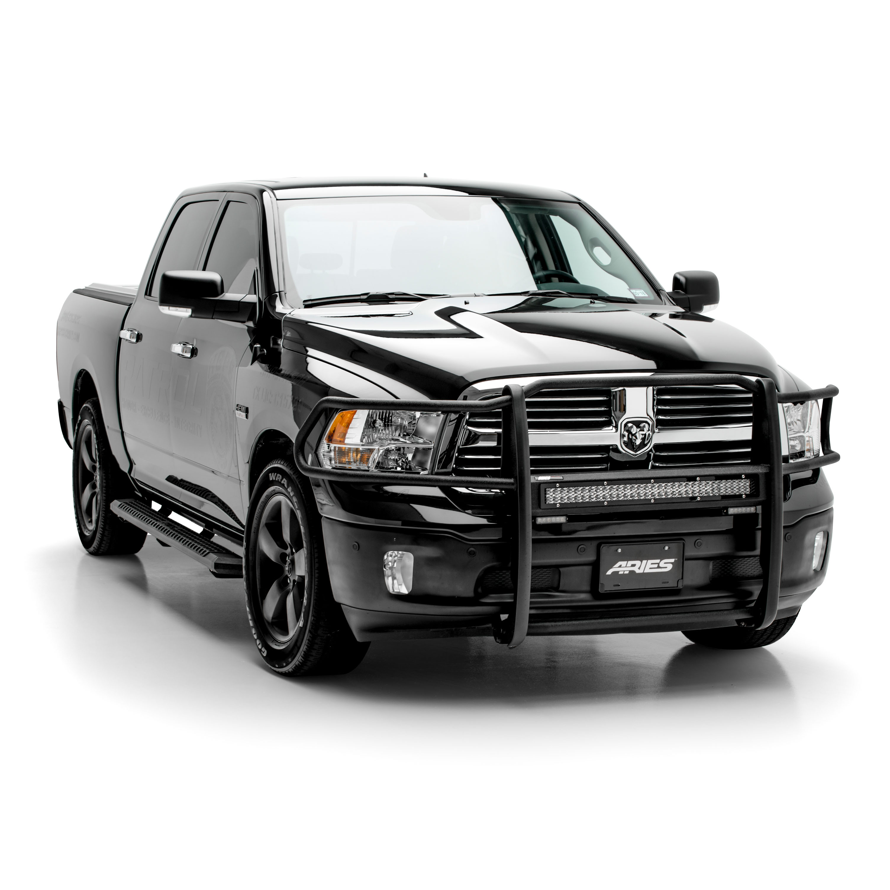ARIES Pro Series Black Steel Grille Guard, Select Dodge, Ram 1500 Grille Guard thumbnail 9