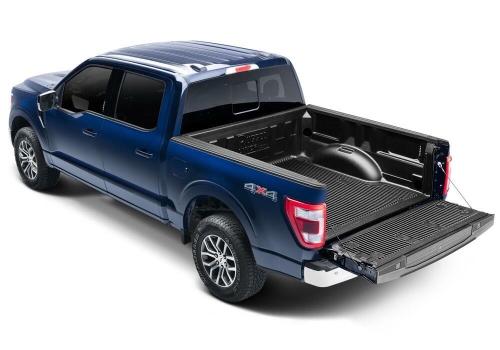 21-24 F-150 6'7" Bed - w/ Pro Power Onboard Rugged Liner Under Rail Bedliner F65U21 thumbnail 5