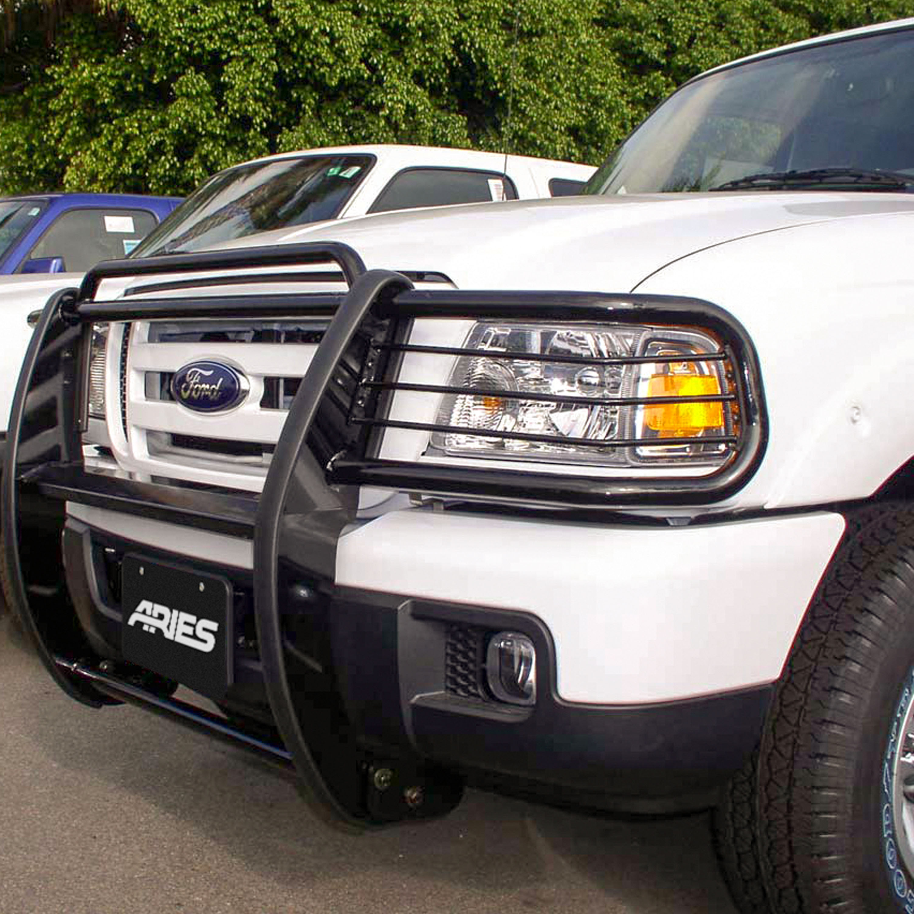 ARIES Black Steel Grille Guard, Select Ford Ranger Grille Guard thumbnail 7