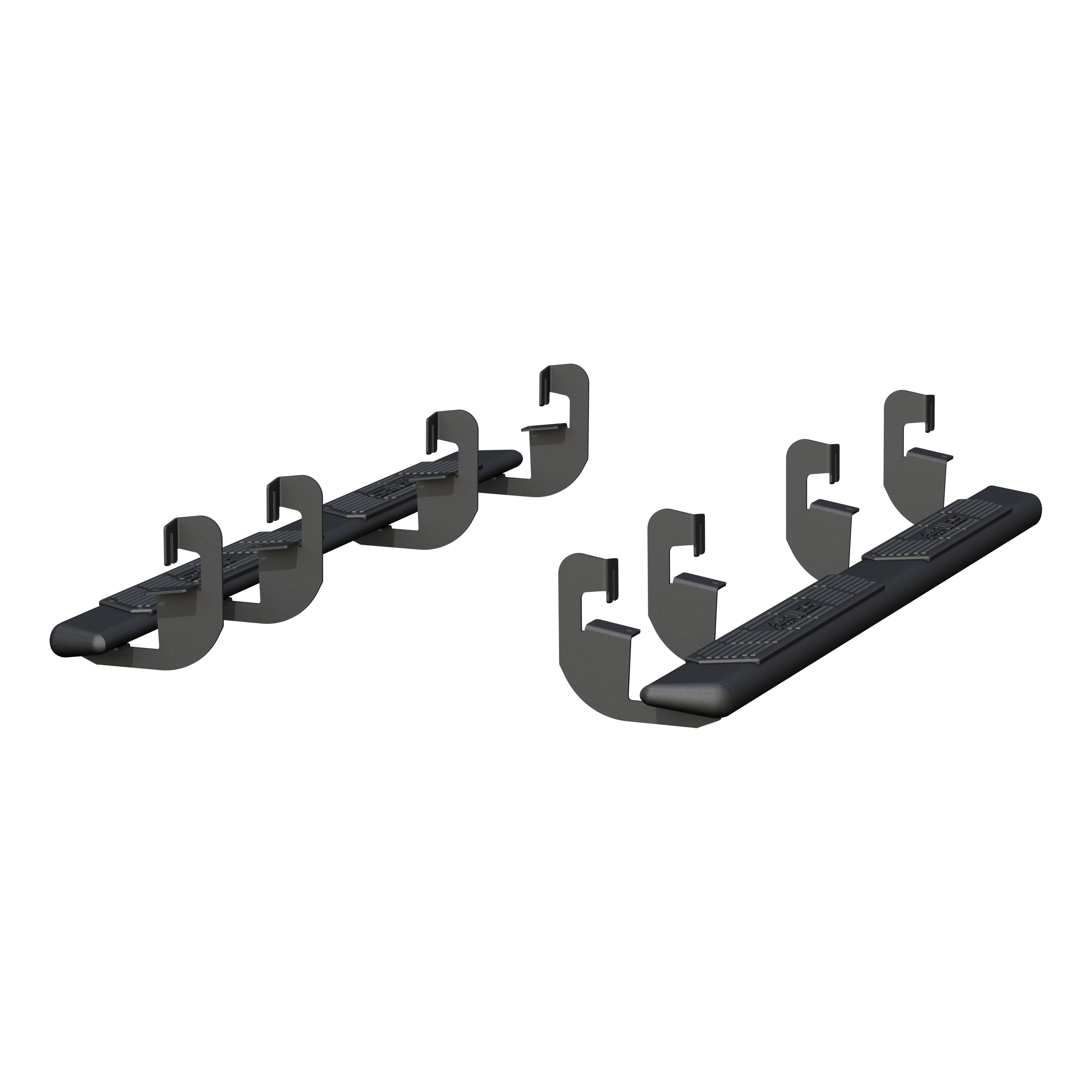 ARIES AscentStep 5-1/2" x 75" Black Steel Running Boards, Select Silverado, Sierra Step Nerf Bar Kit thumbnail 1