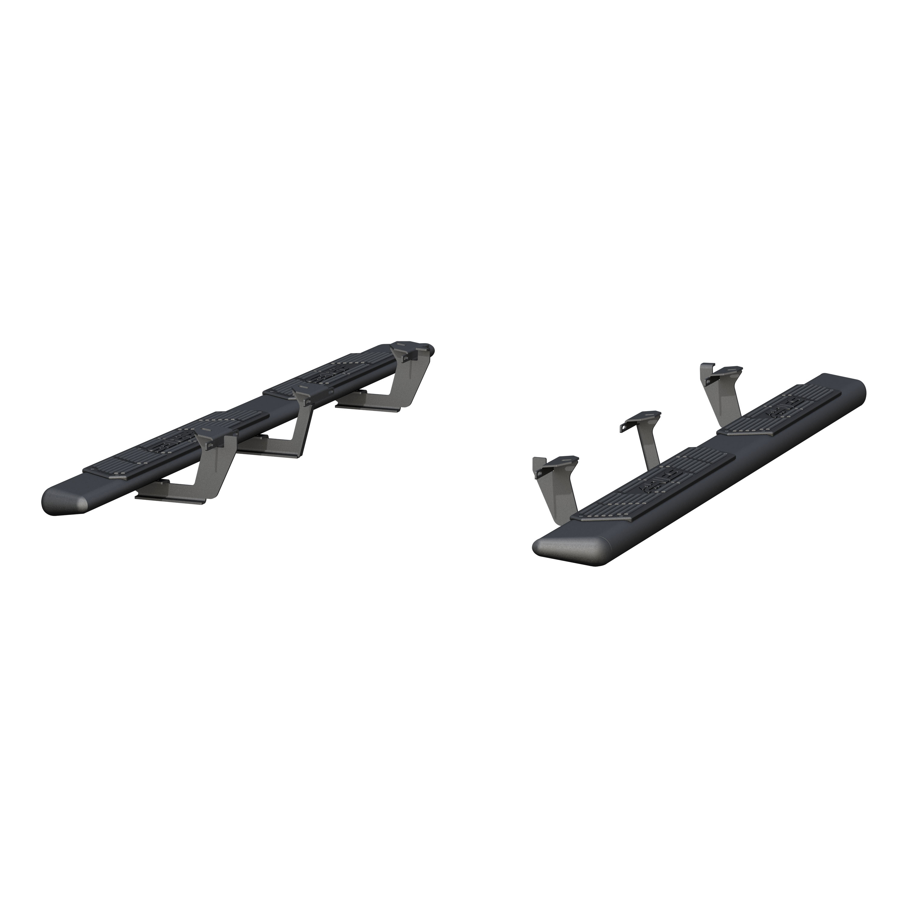 ARIES AscentStep 5-1/2" x 75" Black Steel Running Boards, Select Dodge Durango Step Nerf Bar Kit thumbnail 1