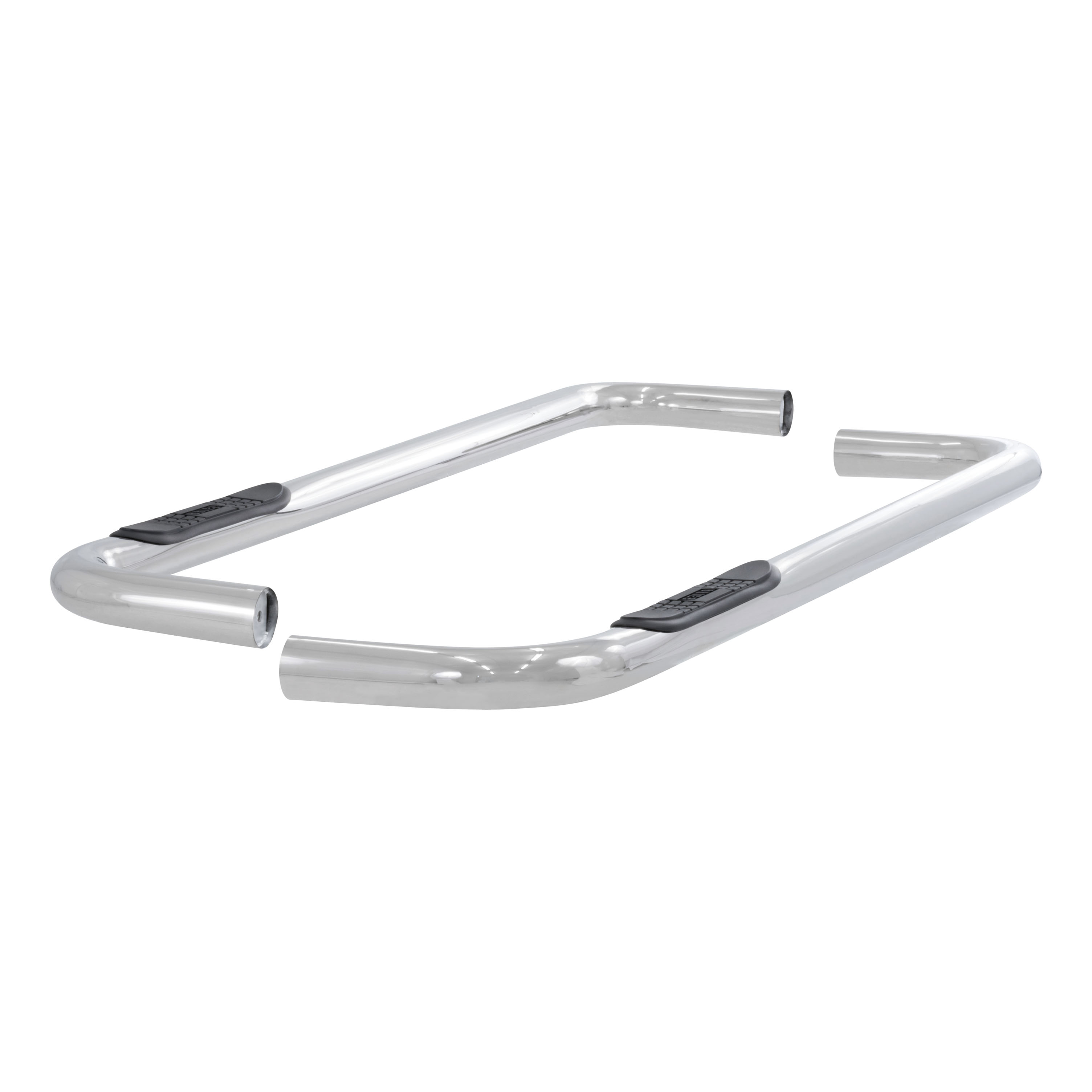 ARIES 3" Round Polished Stainless Side Bars, Select Chevrolet, GMC C, K Step Nerf Bar Kit thumbnail 1