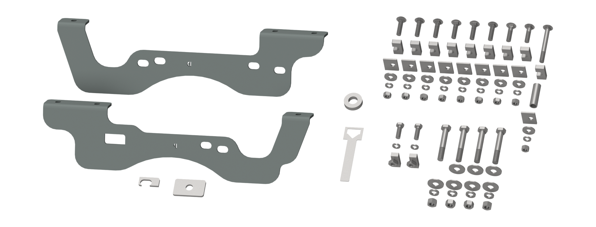 2017-2023 Ford F250 & F350 B&W Custom Installation Brackets For Universal Mounting Rails For Some Ford Trucks RVR2406 thumbnail 0