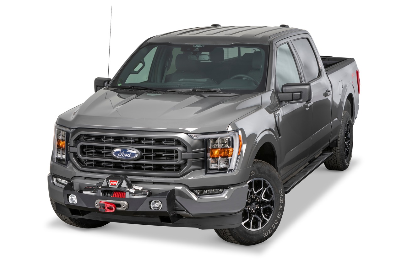 Warn 107653 Winch Mount Ford F150 Black Steel thumbnail 3