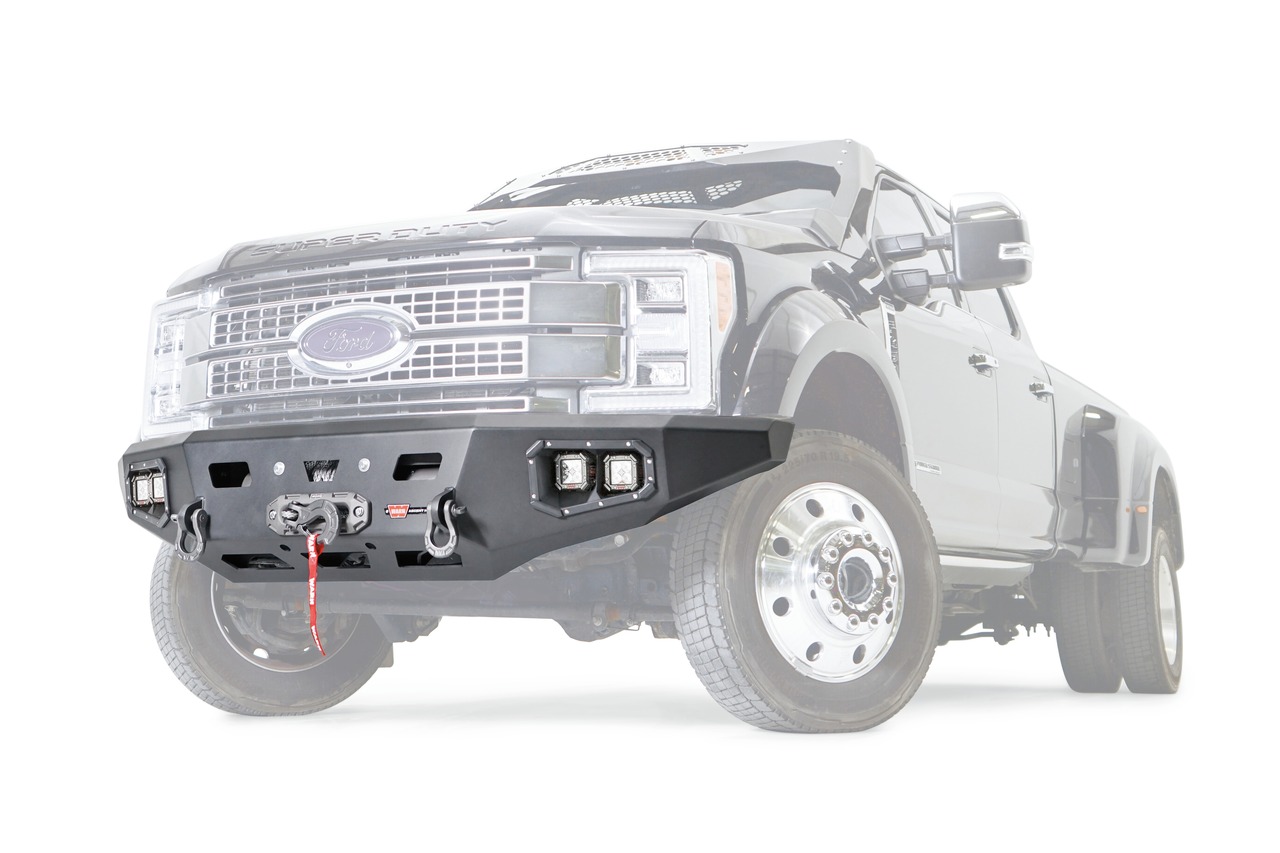 Warn 107181 Ascent HD Winch Bumper Ford F450/F550 Steel Black thumbnail 0
