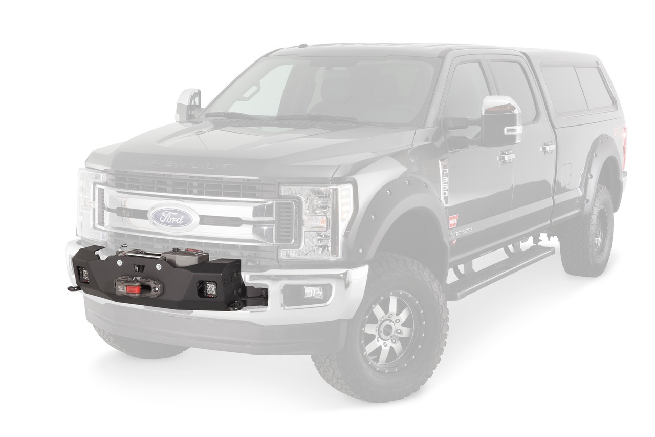Warn 103012 Grille Guard Kit Ford Super Duty - Steel Powder Coated Black thumbnail 0