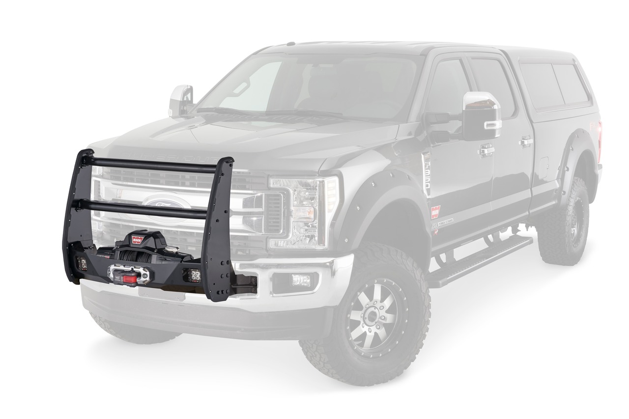 Warn 108001 Winch Mount Ford Super Duty Steel Black thumbnail 2