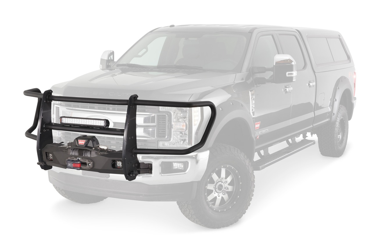 Warn 108001 Winch Mount Ford Super Duty Steel Black thumbnail 3