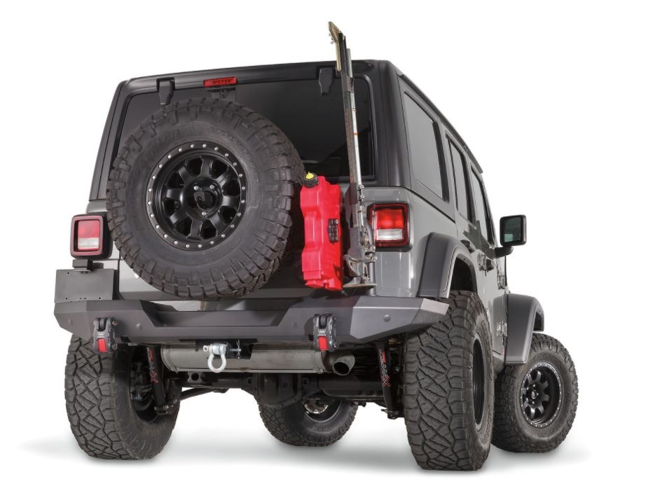 Warn 102190 Elite Rear Bumper Jeep JL Steel Black thumbnail 0