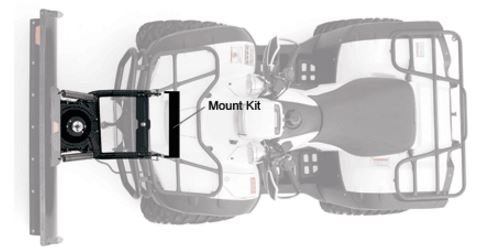 Warn 95160 Snow Plow Mount Kit Polaris Sportsman Black Front Mount thumbnail 0