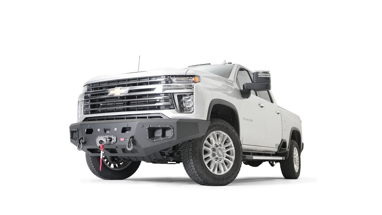 Warn 107004 Ascent HD Winch Bumper Chevy 2500/3500 - Black Powder Coated Steel thumbnail 0