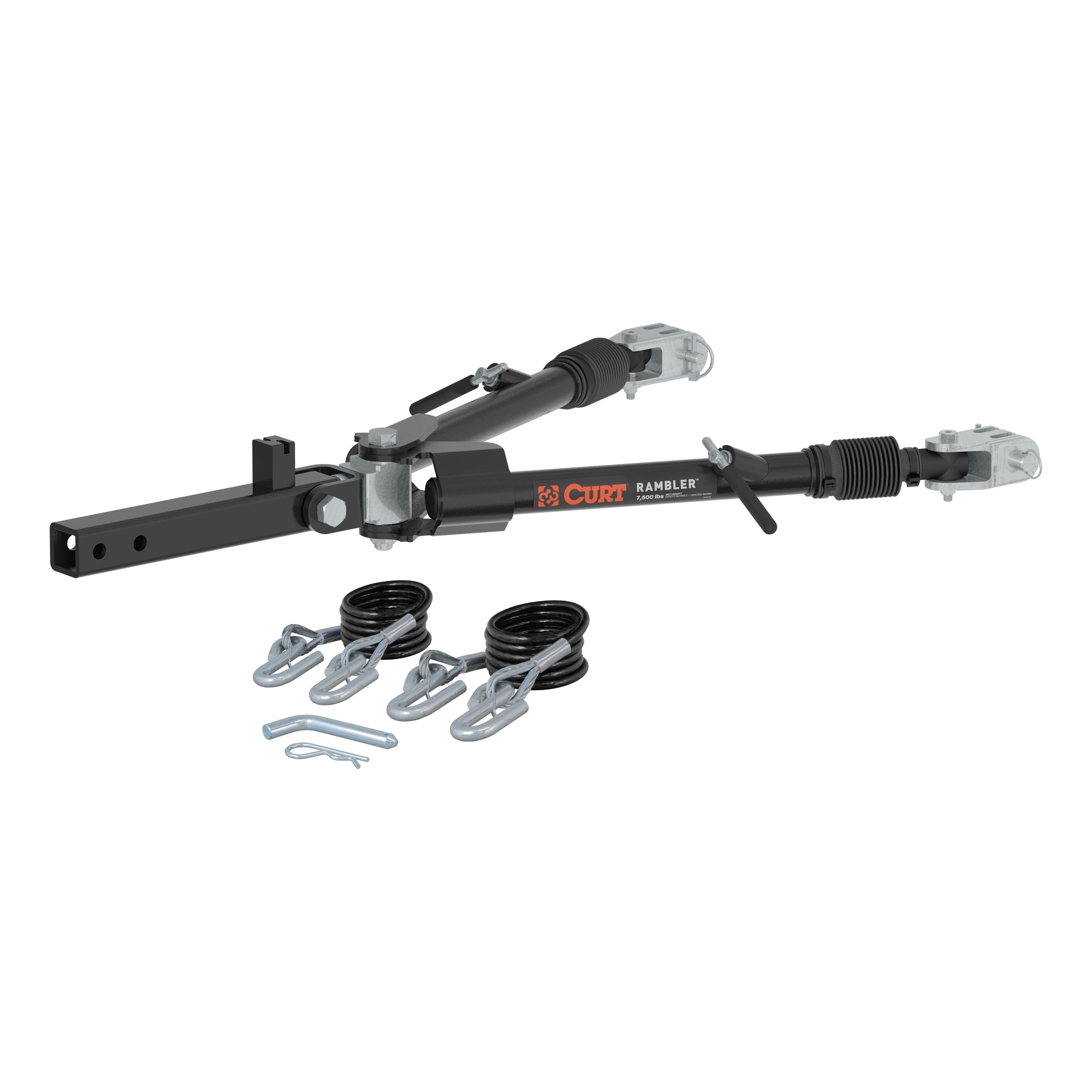 CURT 70015 Rambler Steel RV Tow Bar, 7,500 lb. Capacity, 2" Shank thumbnail 0