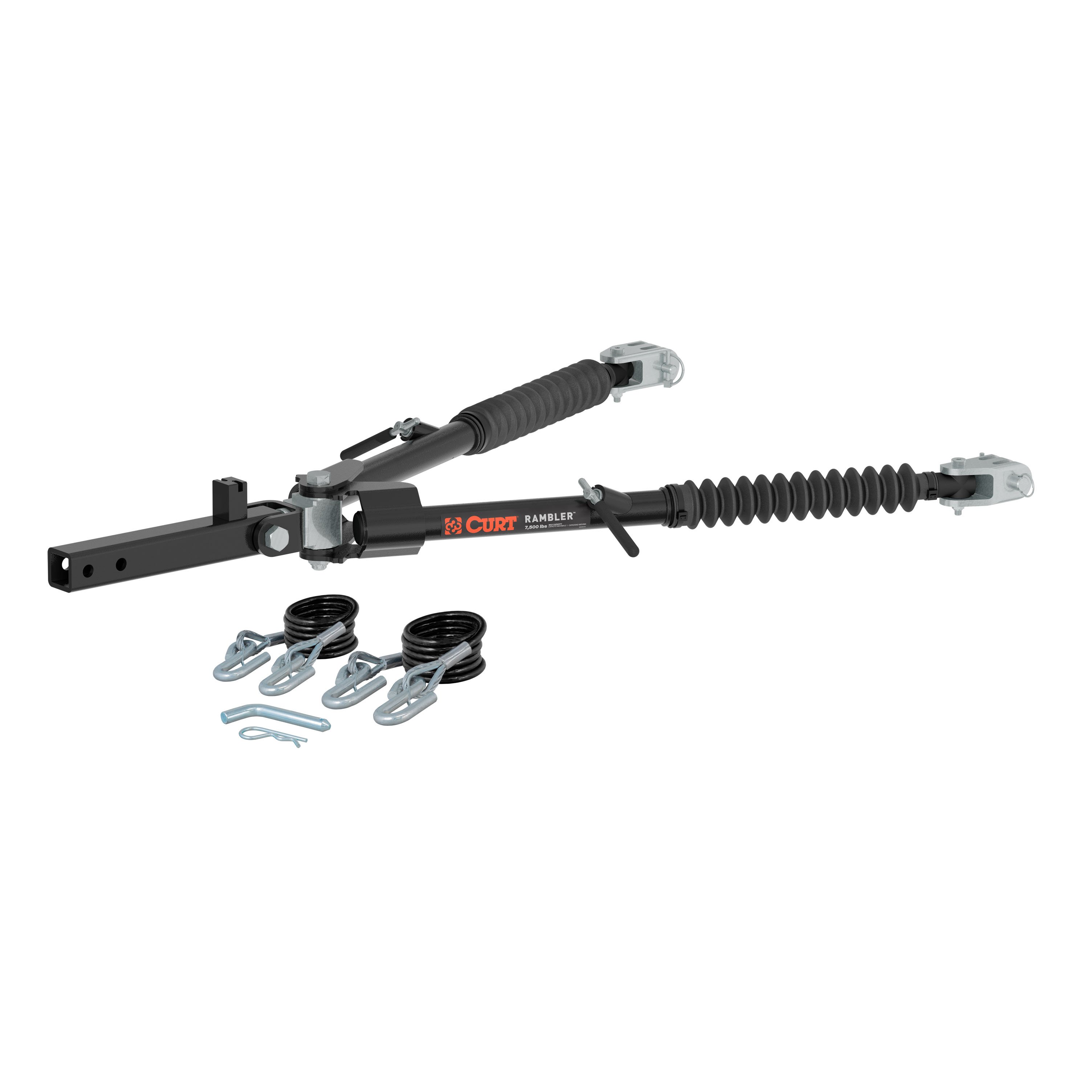 CURT 70015 Rambler Steel RV Tow Bar, 7,500 lb. Capacity, 2" Shank thumbnail 1