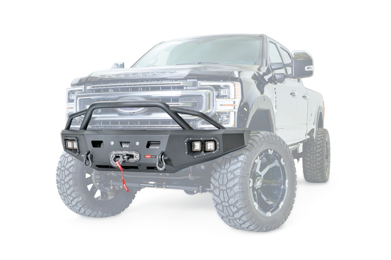 Warn 106918 Ascent HD Winch Bumper Ford F250/F350 Steel Black thumbnail 1