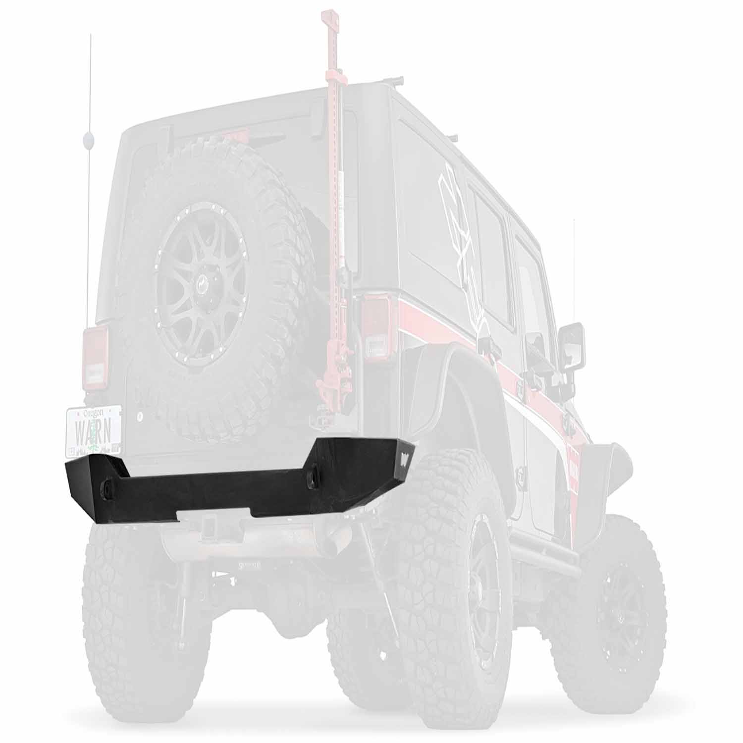 Warn 89525 Rear Bumper Jeep JK Steel Powder Coated thumbnail 0