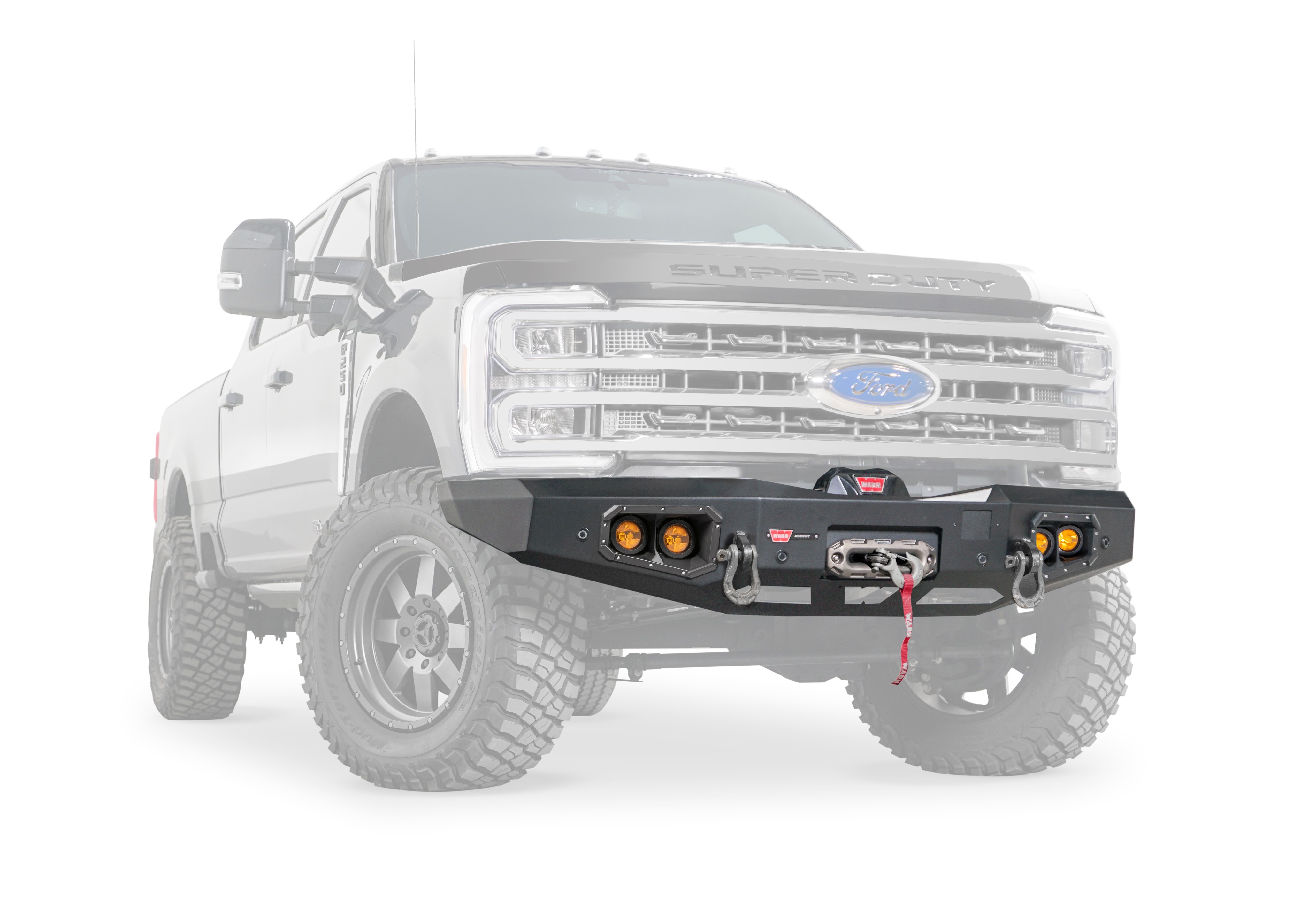 Warn 110759 Ascent Winch Bumper Ford Super Duty Steel Black thumbnail 0