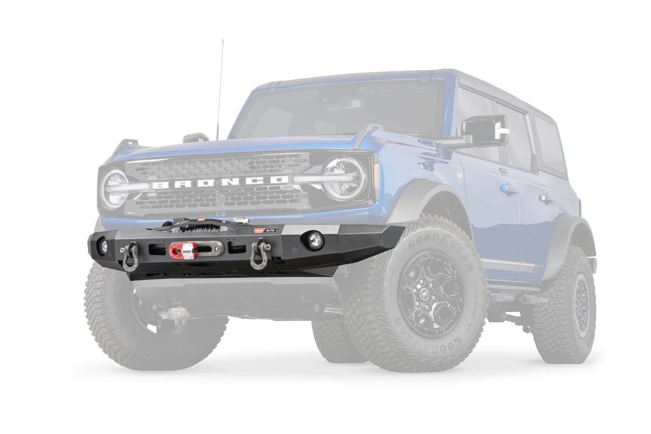 Warn 107870 Elite Series Winch Bumper Black Steel thumbnail 0