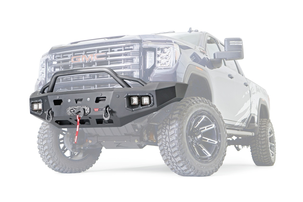 Warn 107179 Ascent HD Winch Bumper GMC 2500/3500 Steel Construction thumbnail 0