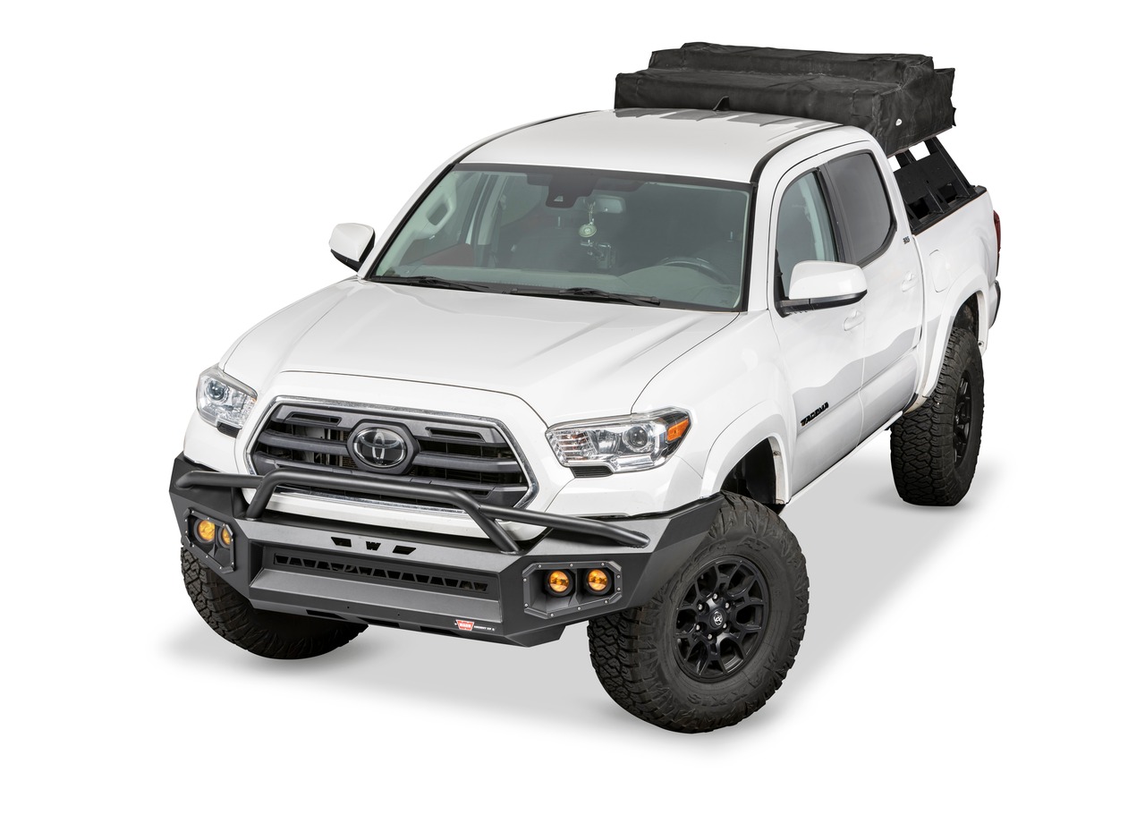 Warn 107272 Ascent XP Front Bumper Toyota Tacoma Black Steel Powder Coated thumbnail 2