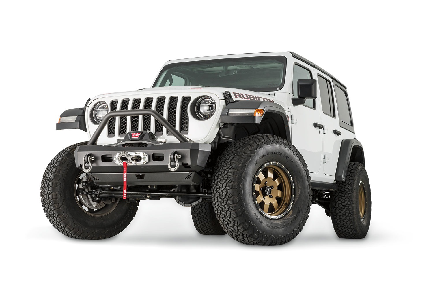 Warn 101330 Elite Series Winch Bumper Jeep JL/JT Black Steel thumbnail 0