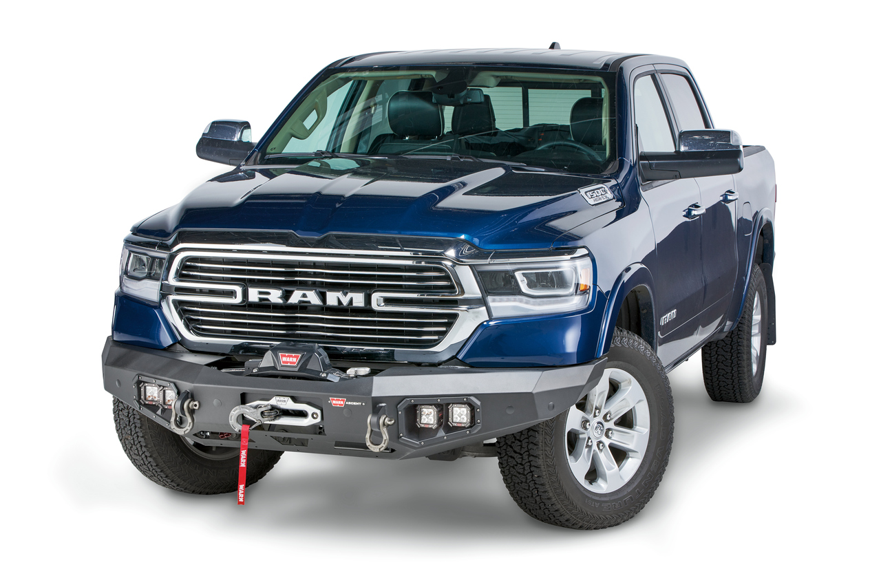 Warn 103638 Ascent Winch Bumper Ram 1500 Steel Black thumbnail 1