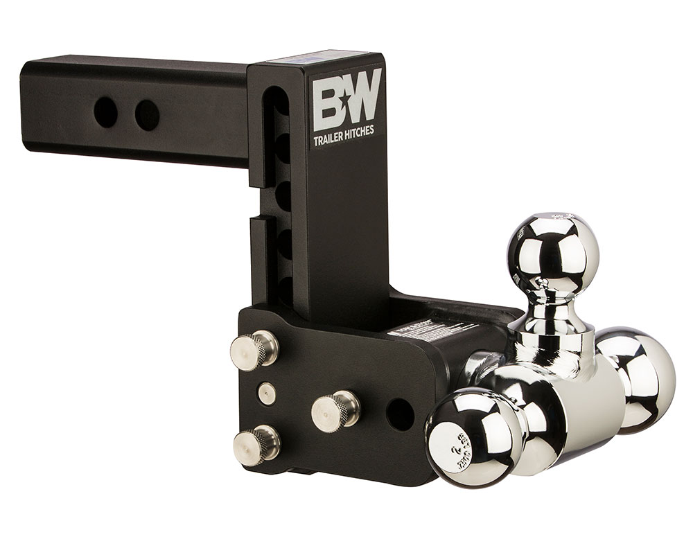 B&W 10K 5" Drop 5.5" Rise ( 1-7/8" , 2-5/16" Balls) Adjustable Ball Mount Hitch For 2" Recievers  TS10048B thumbnail 0