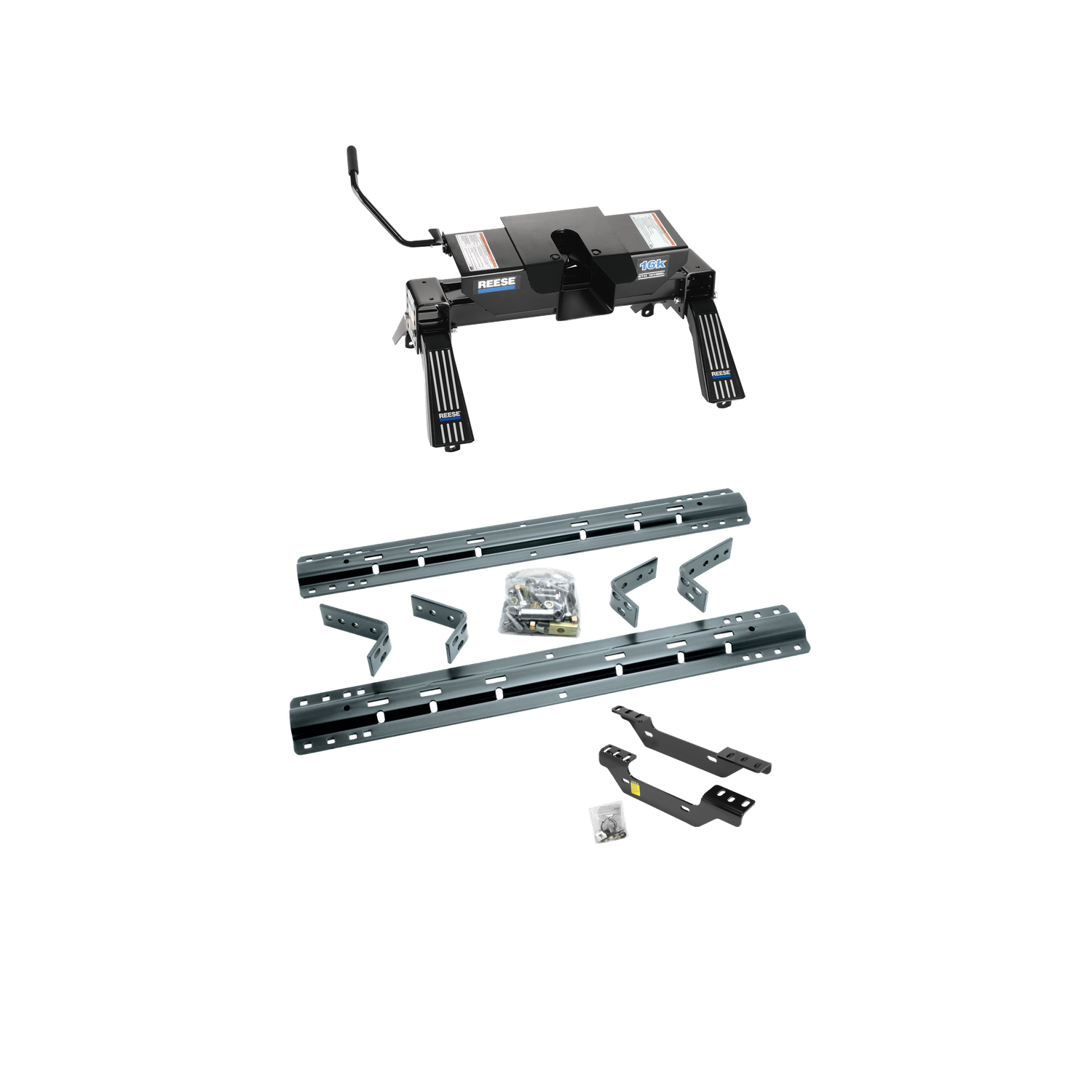 2011-2014 Chevrolet Silverado 2500 HD  Reese 16K Fifth Wheel, Dual Jaw, Complete System (Includes Rails & Custom Fit Brackets) thumbnail 0