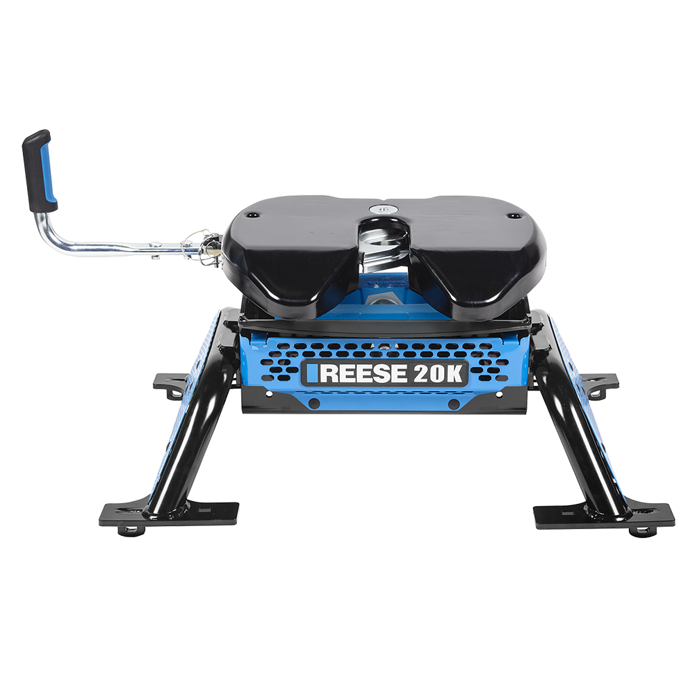 2003-2009 Dodge Ram 3500 Except Mega Cab & w/Overload Springs Reese 20K, M5 Fifth Wheel Hitch Complete Kit with Talon Jaw Lock | 20,000 lb Capacity Heavy Duty Towing (Includes Rails & Custom Fit Brackets) thumbnail 4