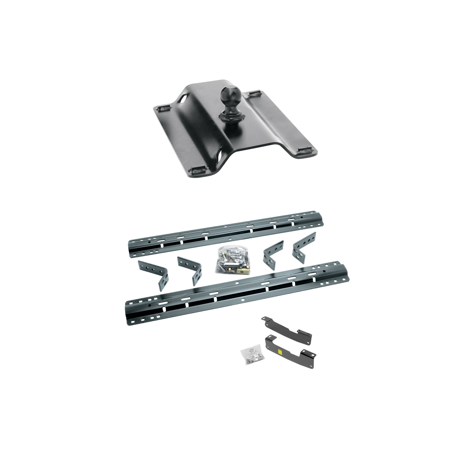 2004-2008 Ford F-150  Reese 25K Fifth Wheel Gooseneck Plate w/ Universal Rail Kit & Custom Fit Brackets thumbnail 0