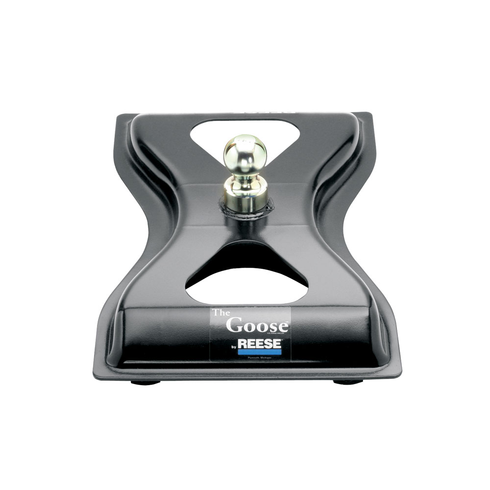 2003-2006 Chevrolet Silverado 3500  Reese The Goose 25K Fifth Wheel Gooseneck Plate w/ Universal Rail Kit & Custom Fit Brackets thumbnail 4