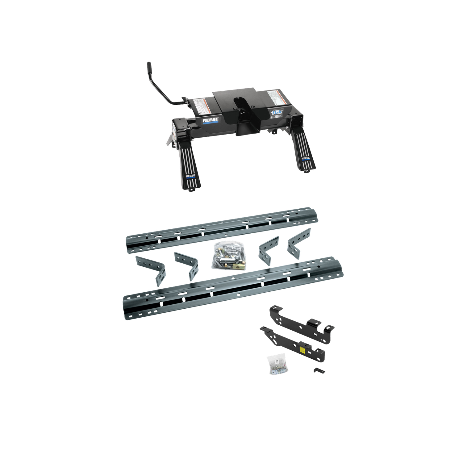 2011-2016 Ford F-450 Super Duty Except Cab & Chassis Reese 16K Fifth Wheel, Dual Jaw, Complete System (Includes Rails & Custom Fit Brackets) thumbnail 0