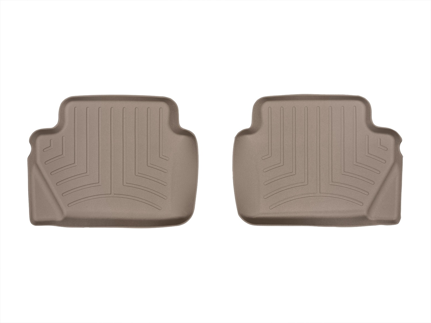 WeatherTech FloorLinerTM DigitalFit; Tan; Rear; 2 Piece 453233 thumbnail 0