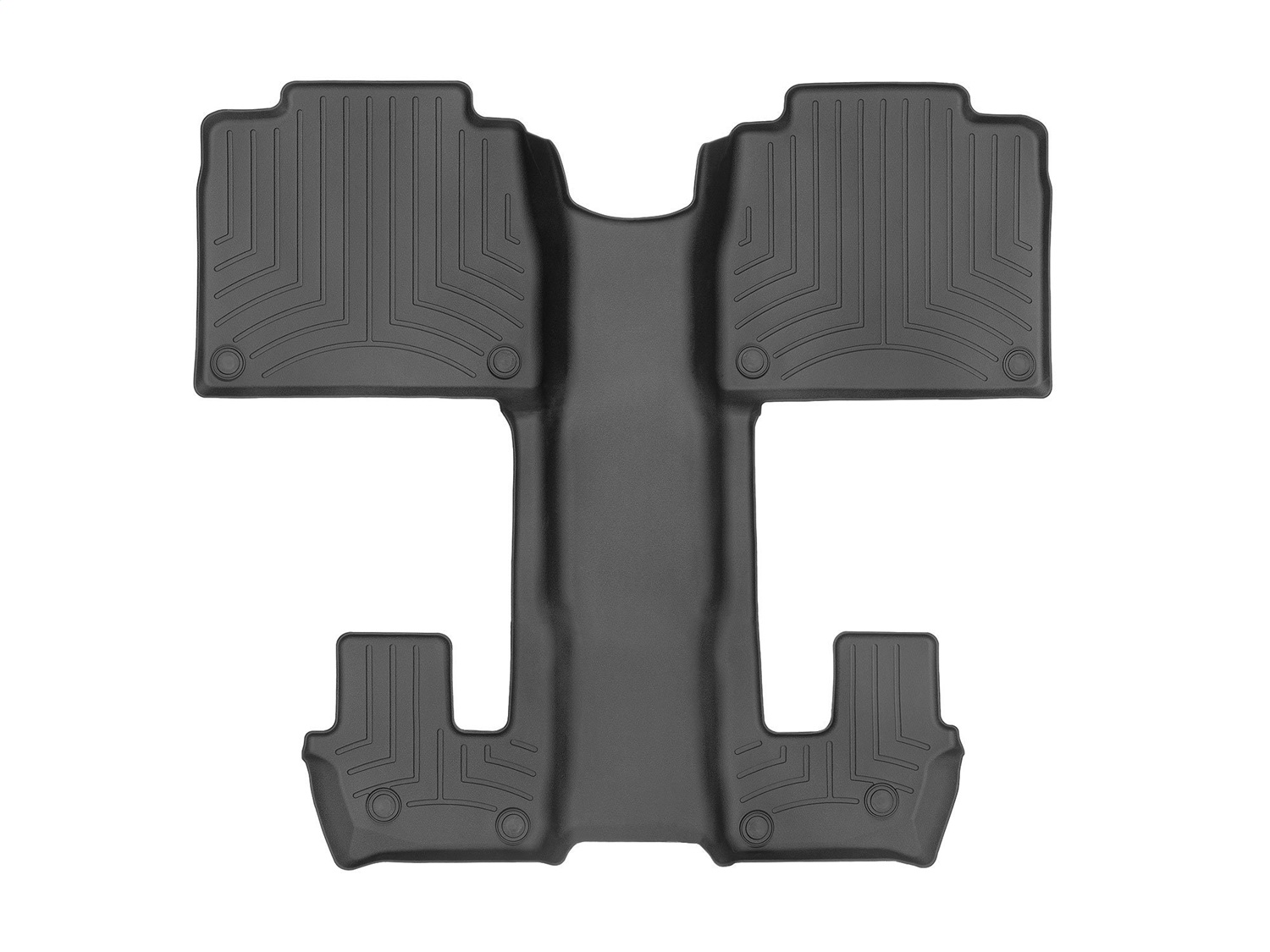 WeatherTech FloorLinerTM DigitalFit; Black; Rear 4415952 thumbnail 0