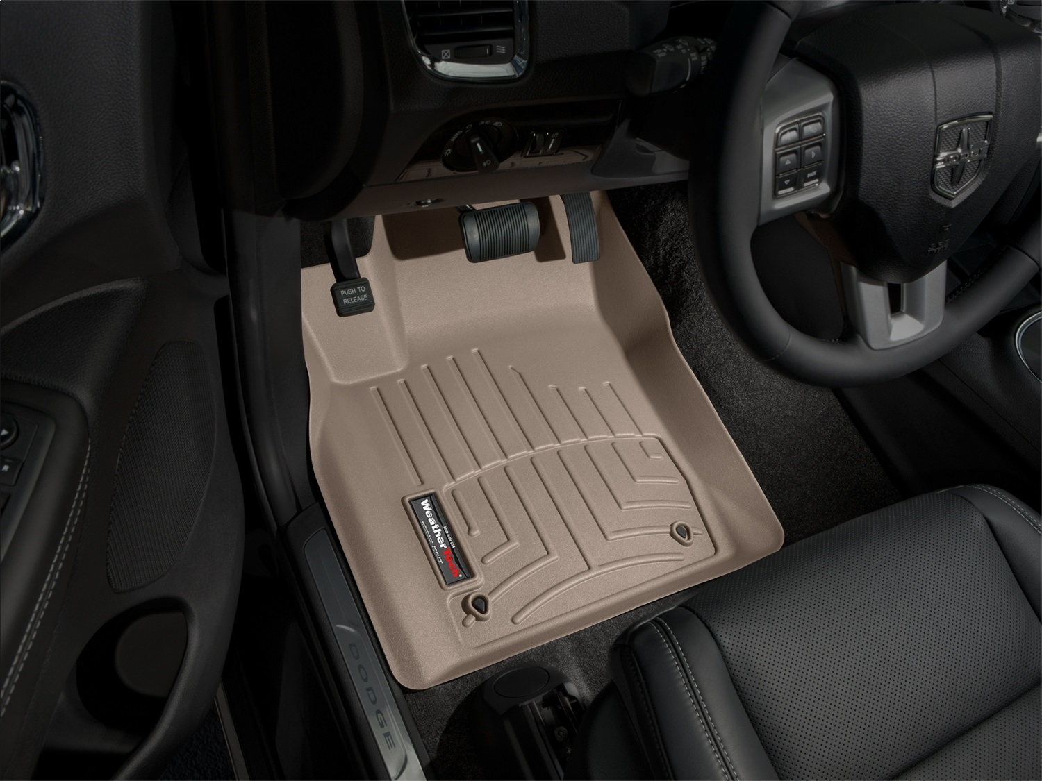 WeatherTech FloorLinerTM DigitalFit; Tan; Front 453241 thumbnail 1