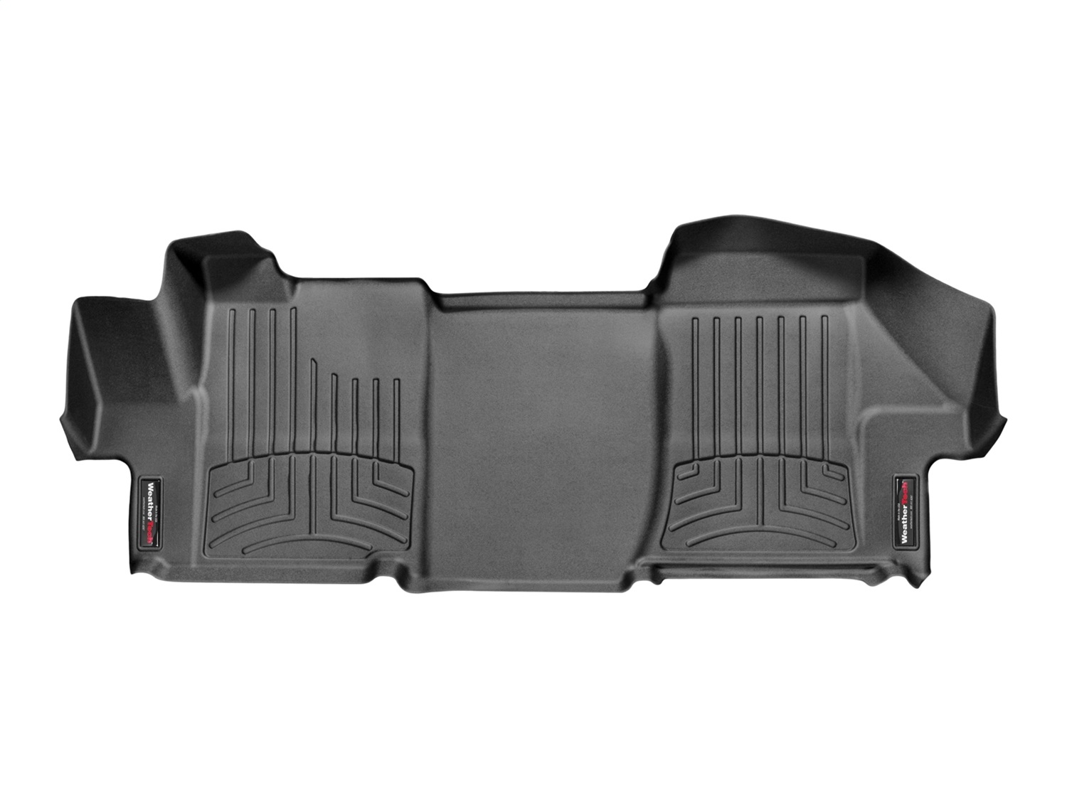 WeatherTech FloorLinerTM DigitalFit; Black; Front; Over The Hump 446481 thumbnail 0