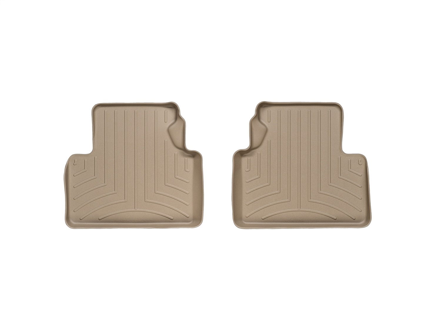 WeatherTech FloorLinerTM DigitalFit; Tan; Rear; 2 Piece 451562 thumbnail 1